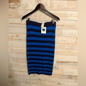 NWT Anthropologie size L striped midi skirt
